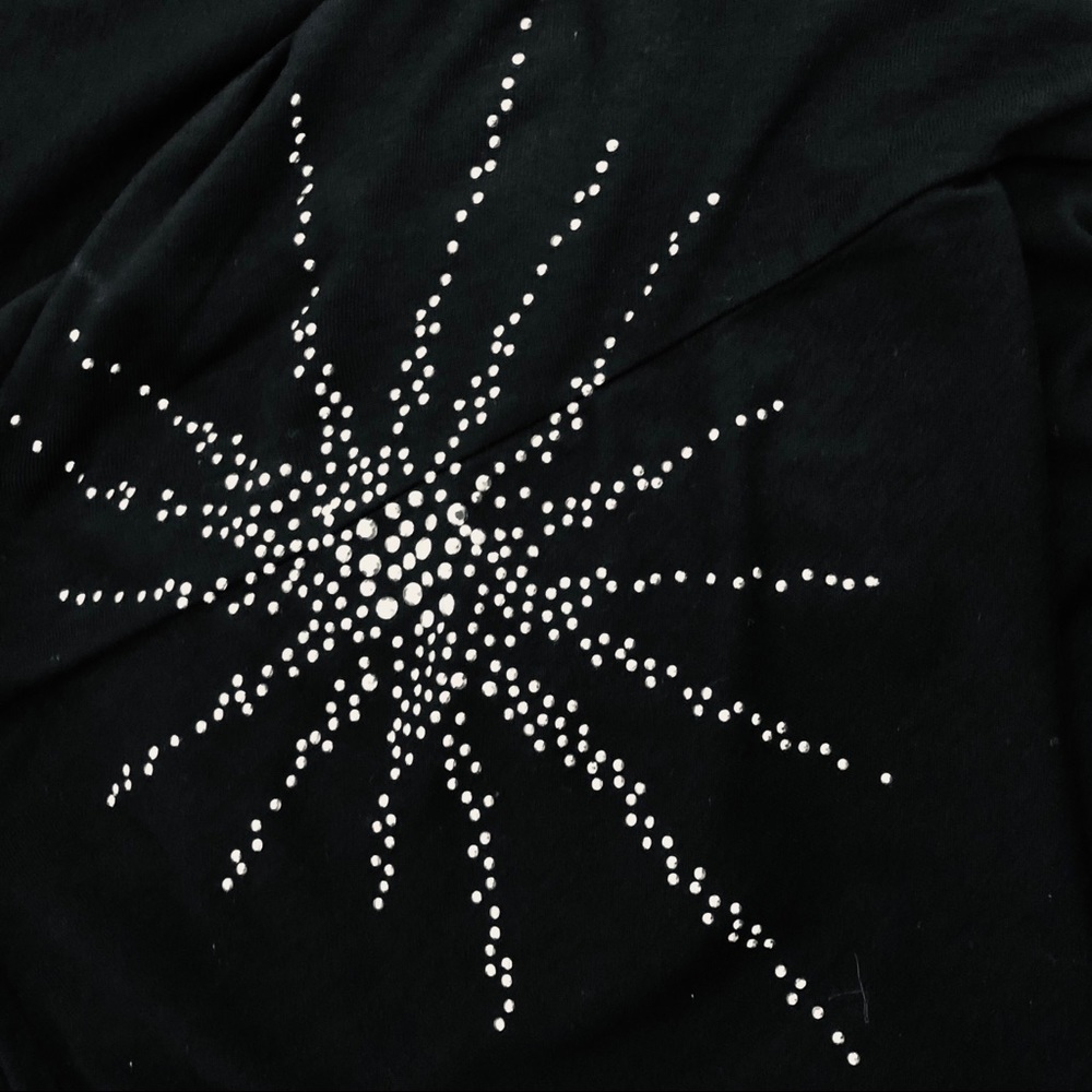 ⭐️Black Short Sparkle Sleeve Top Plus Size🌷